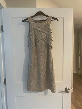 🔥🔥CLEARANCE ITEM🔥Max & Cleo Gold Dress 100% Polyester. Great Condition Size 6